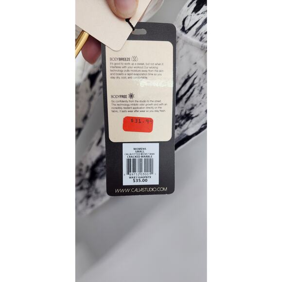 Calia By Carrie Underwood Cracked Marble Set  Small‎ Top / XS Bottom - Picture 5 of 10